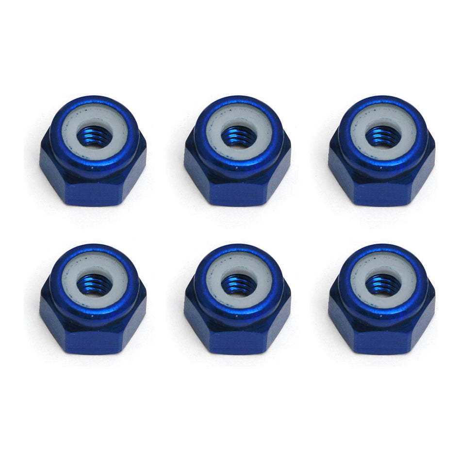 FT Locknuts, 8-32, blue aluminum