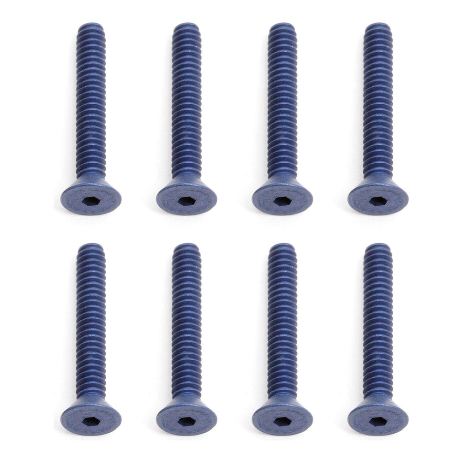 FT Screws, 4-40 x 3/4 in FHCS, blue aluminum