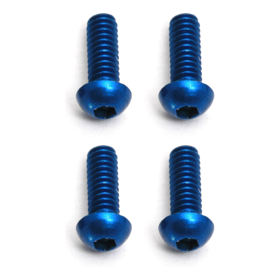 FT Screws, Blue Aluminum M2x6 mm BHCS