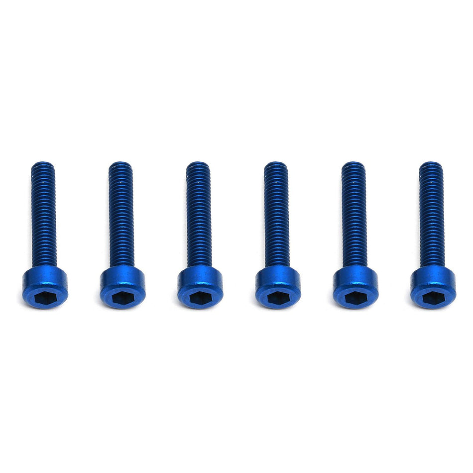 FT Screws, Blue Aluminum M3x16 mm SHCS