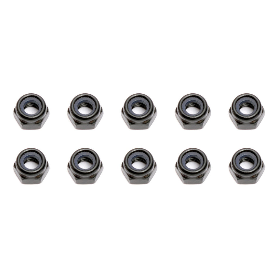 Locknuts, M4, black