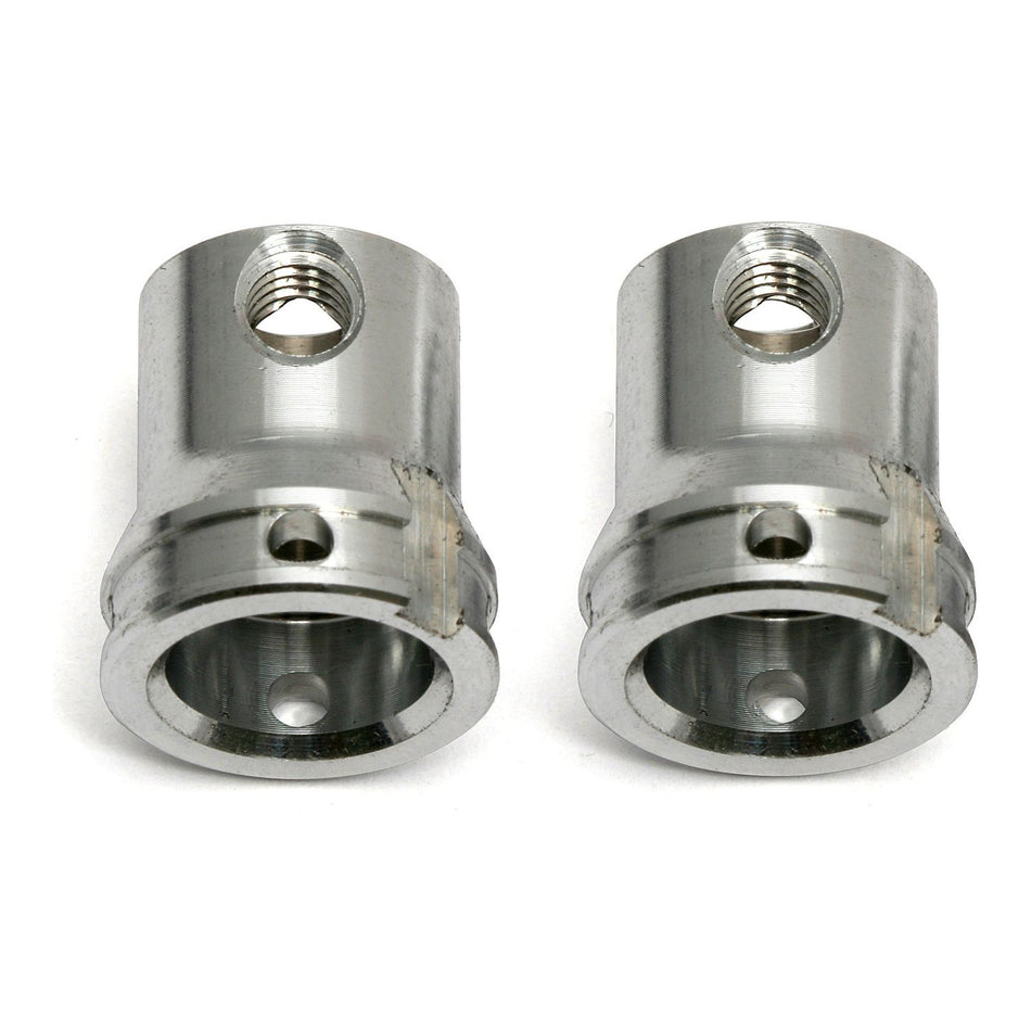 Team Associated FT Gearbox Input Cups, Aluminium, Silver 89286