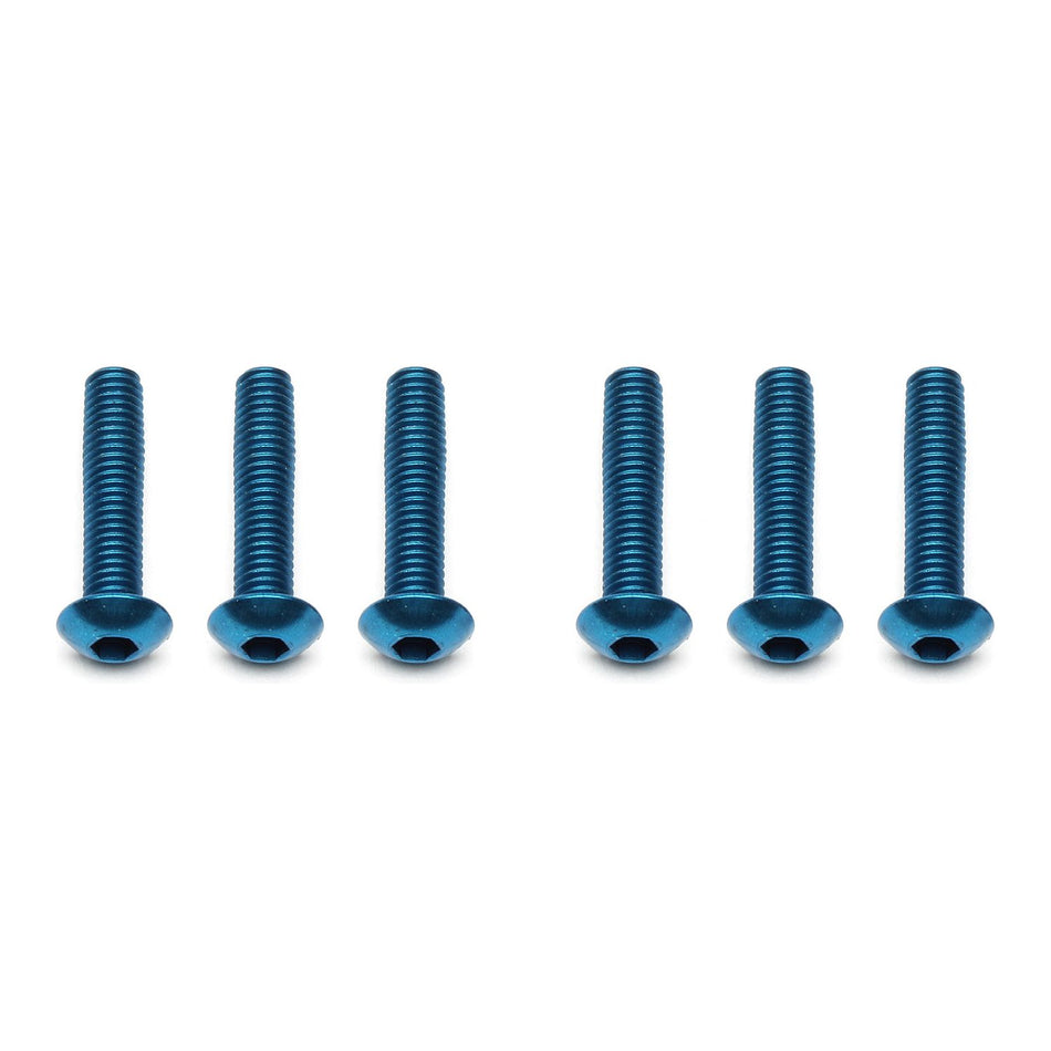 FT Screws, M3x14 mm BHCS, blue aluminum