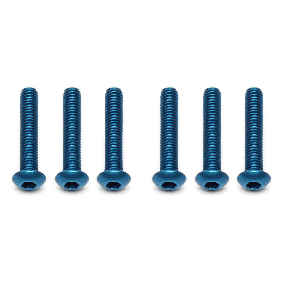 FT Screws, M3x16 mm BHCS, blue aluminum