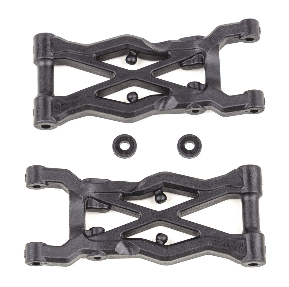 Team Associated RC10B6.2 FT Rear Suspension Arms 75mm, Carbon Fiber 91874