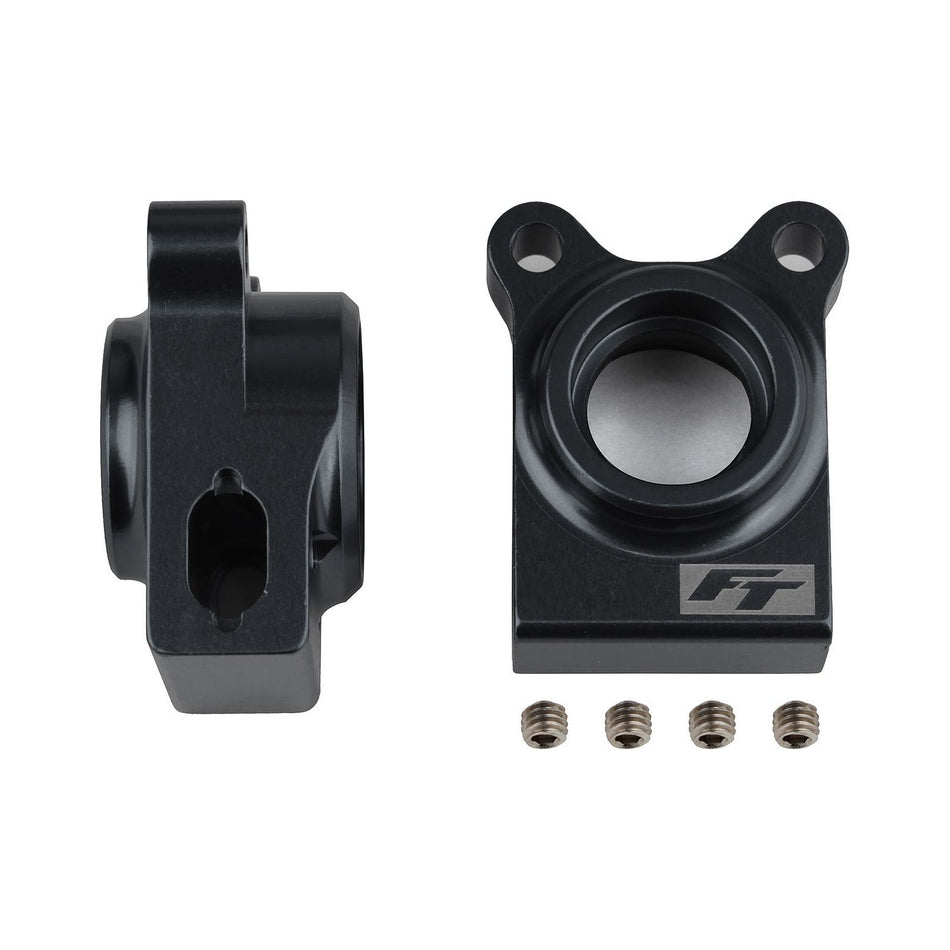 Team Associated RC10B74.1 FT Rear Hubs, Black Aluminium 92271