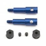 Factory Blue B4 Aluminium Inline Axle