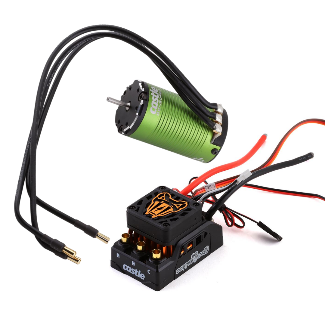 Copperhead Motor Castle Creations Copperhead 10 4S Brushless Sensored ESC with 1412-320 ...