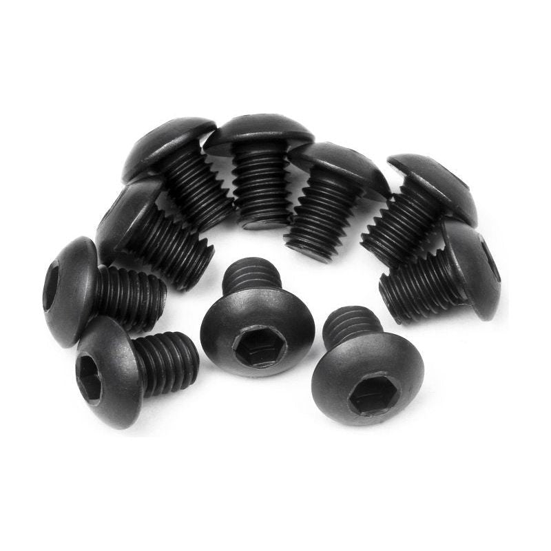 HPI 100558 Button Head Screw M3X4mm (Hex Socket/10Pcs)