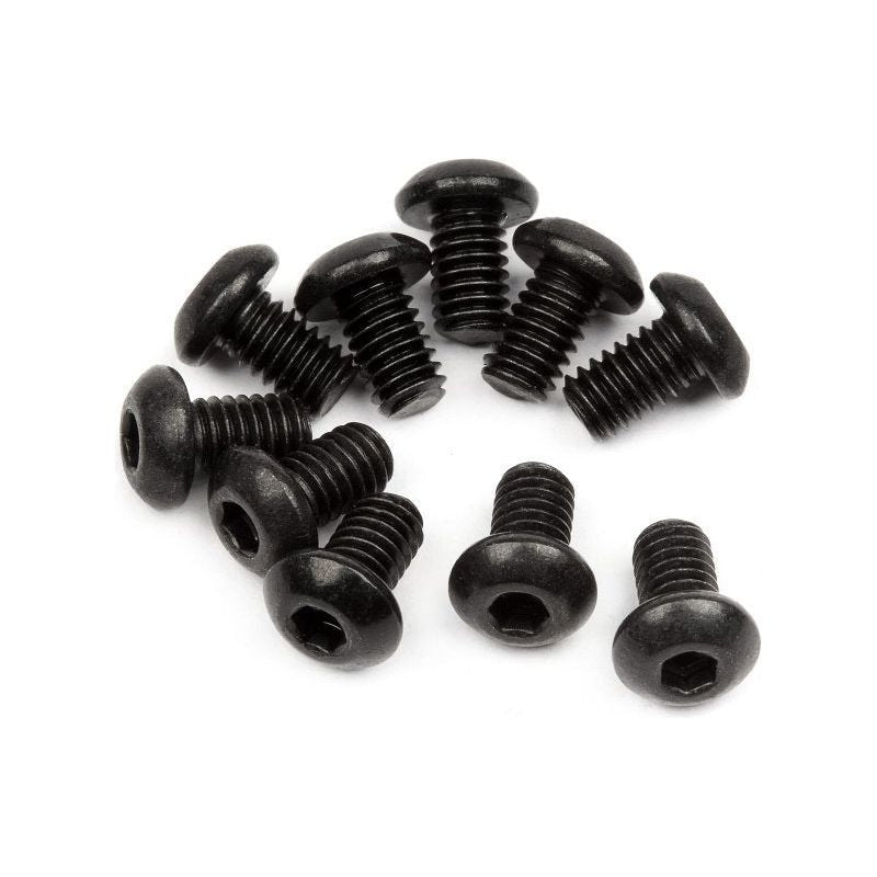 HPI 100864 Button Head Screw M2.5X4mm (Hex Socket/10Pcs)