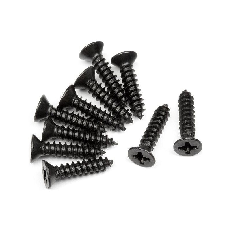 HPI 101245 TP. Flat Head Screw M3*14mm (10Pcs)