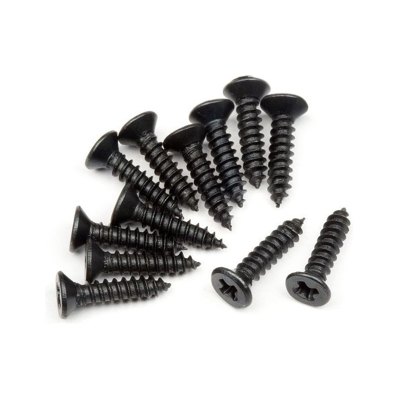 HPI 101273 TP. Flat Head Screw M2.6X12mm (12Pcs)