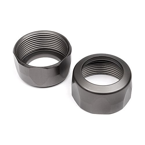 HPI 102154 Shock Cap 20X12mm (Gunmetal (2/Pcs)