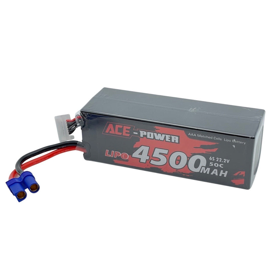 Ace Power 6S 4500mAh 22.2v 50C LiPo Battery EC5 Connector