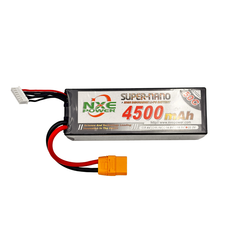 NXE Power 4500mAh 22.2v 50C Hard Case LiPo Battery w/ XT90