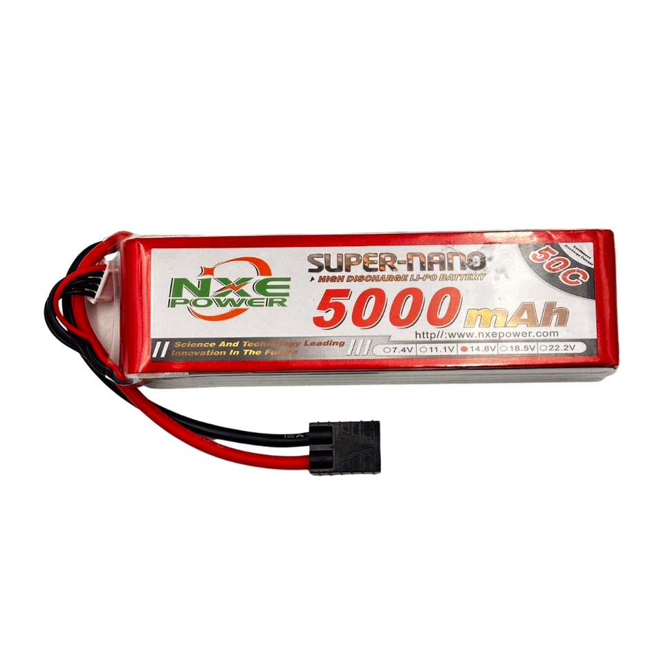 NXE Power 5000mah 50C 4S Soft Case 14.8V w/ Traxxas Connector