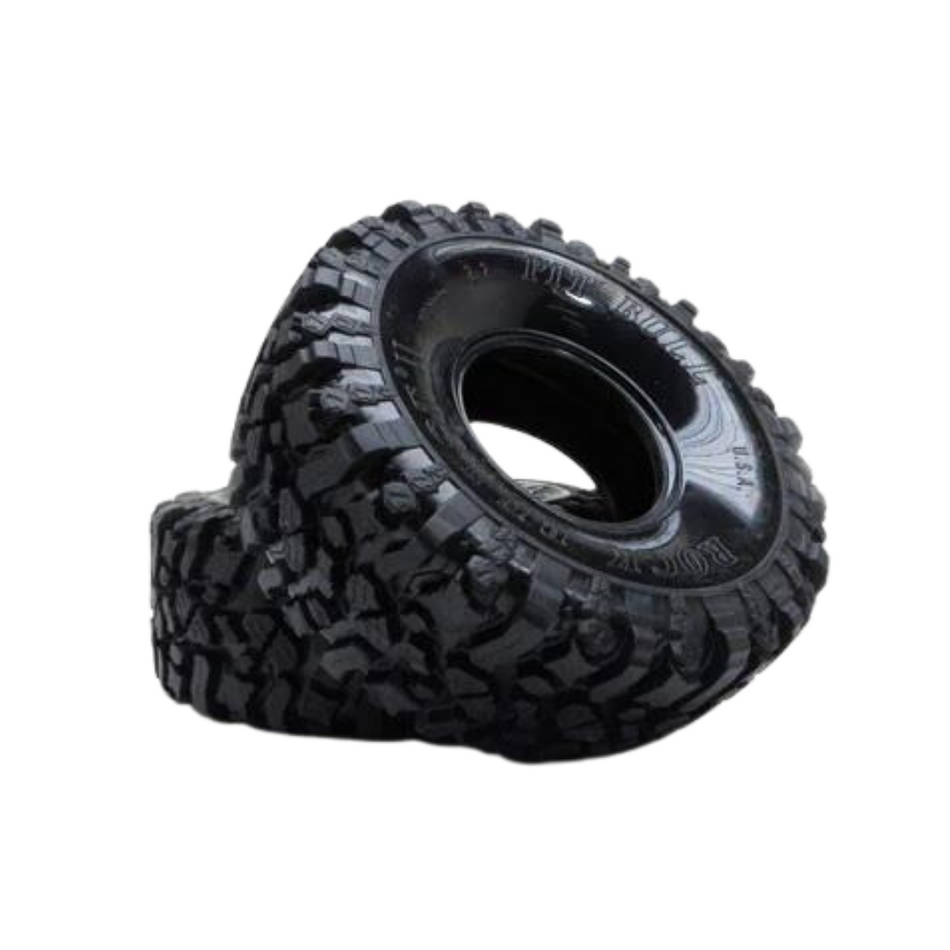 PITBULL 1.9 Rock Beast Scale RC Tyres W/2 Stage Foam (2) PB9003NK