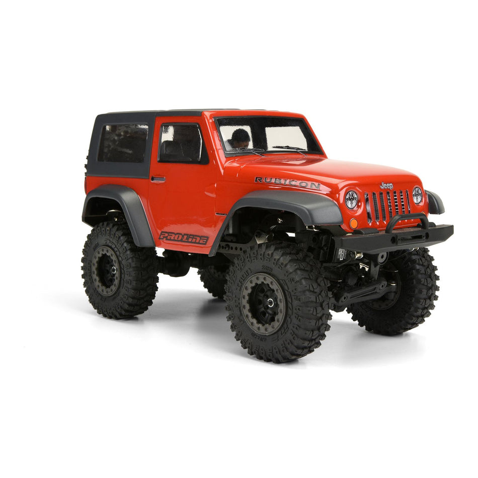 Proline Jeep Wrangler Rubicon Clear Body With Interior 1/24 Scale PR3477-00