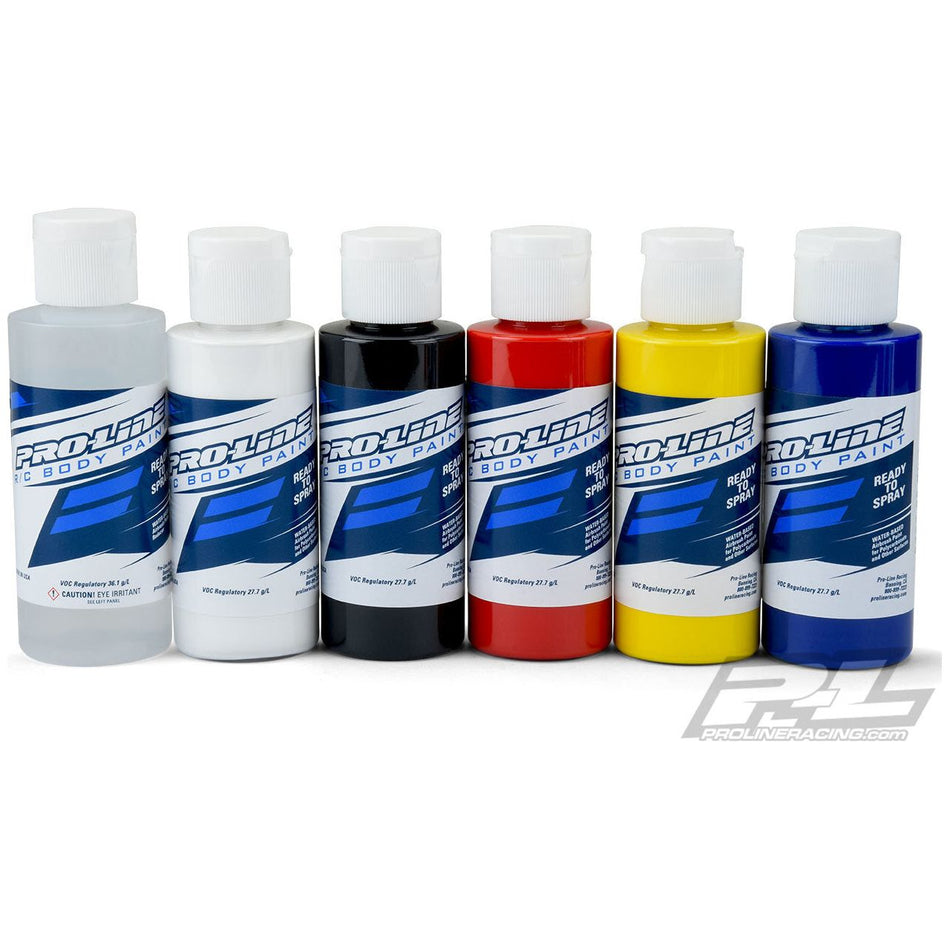 PROLINE POLYCARBONATE RC BODY PAINT - PRIMARY COLOR - 6 PACK - PR6323-00