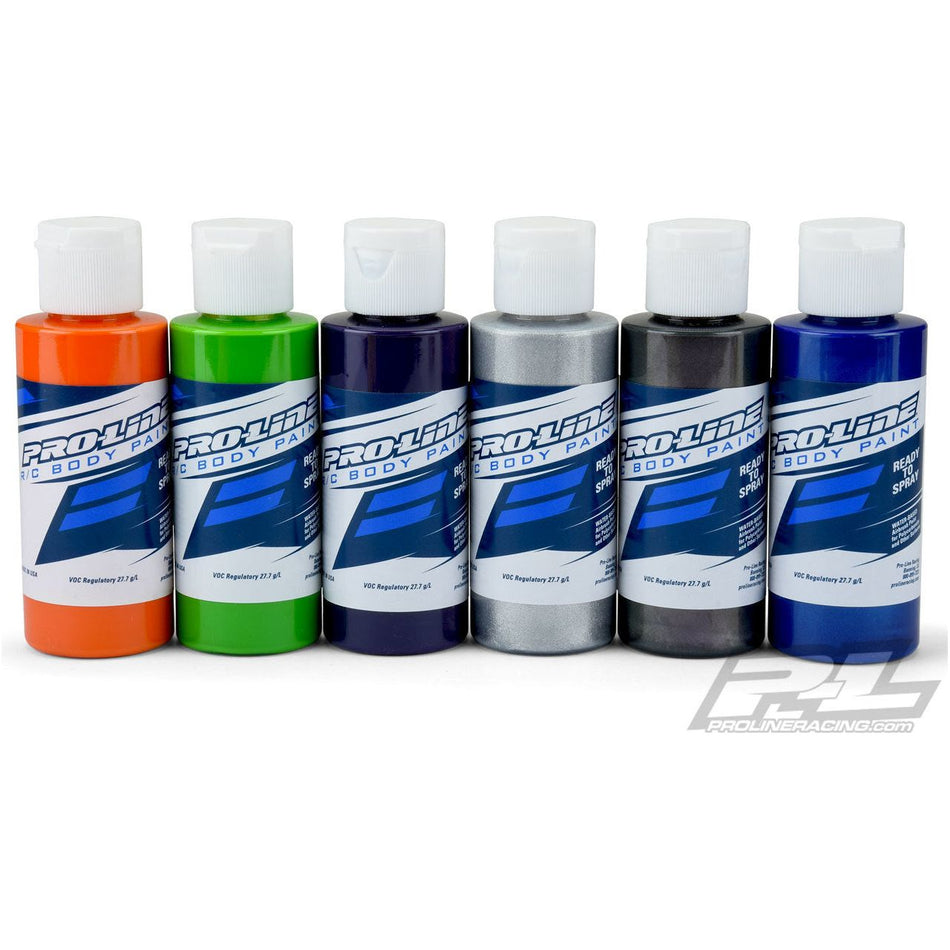 PROLINE POLYCARBONATE RC BODY PAINT - SECONDARY COLOR SET - 6 PACK - PR6323-01