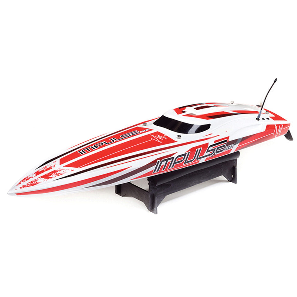 Pro Boat Impulse 32 RC Boat with Smart Technology RTR (White / Red) PRB08037T2