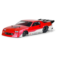 Proline 1985 Chevy IROC-Z Pre-Cut 1/10 No Prep Drag Body, Clear Un-Painted PR3602-17