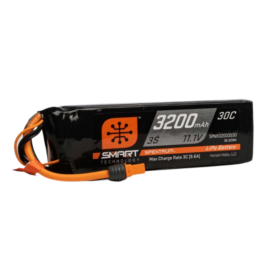 Spektrum 3200mAh 11.1V 3S 30C Smart LiPo Battery IC3 SPMX32003S30