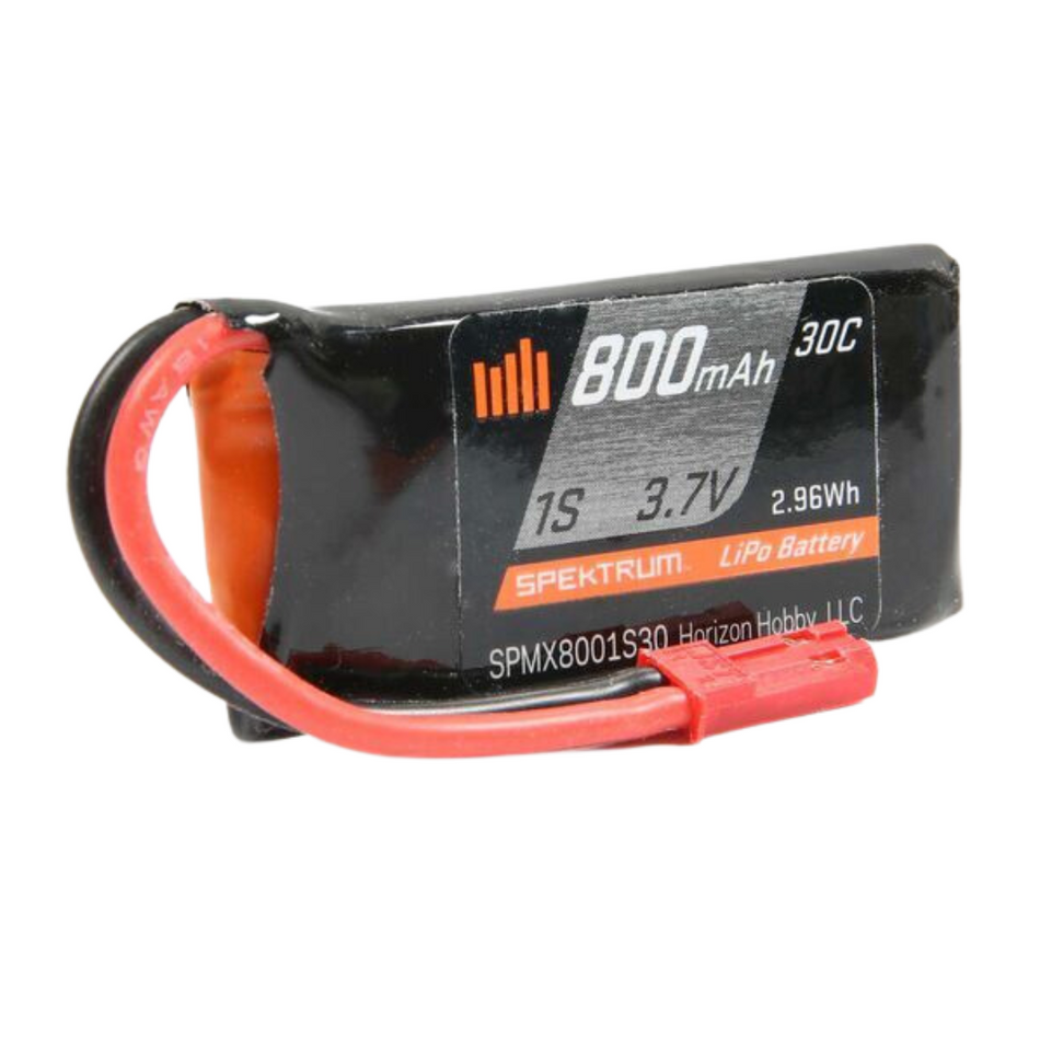 Spektrum 800mAh 1S 3.7V 30C LiPo Battery JST SPMX8001S30
