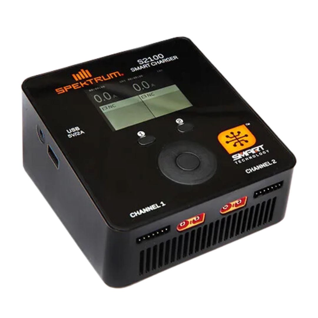Spektrum Smart S2100 Dual 2x100W AC LiPo Charger SPMXC1010AU – OZRC