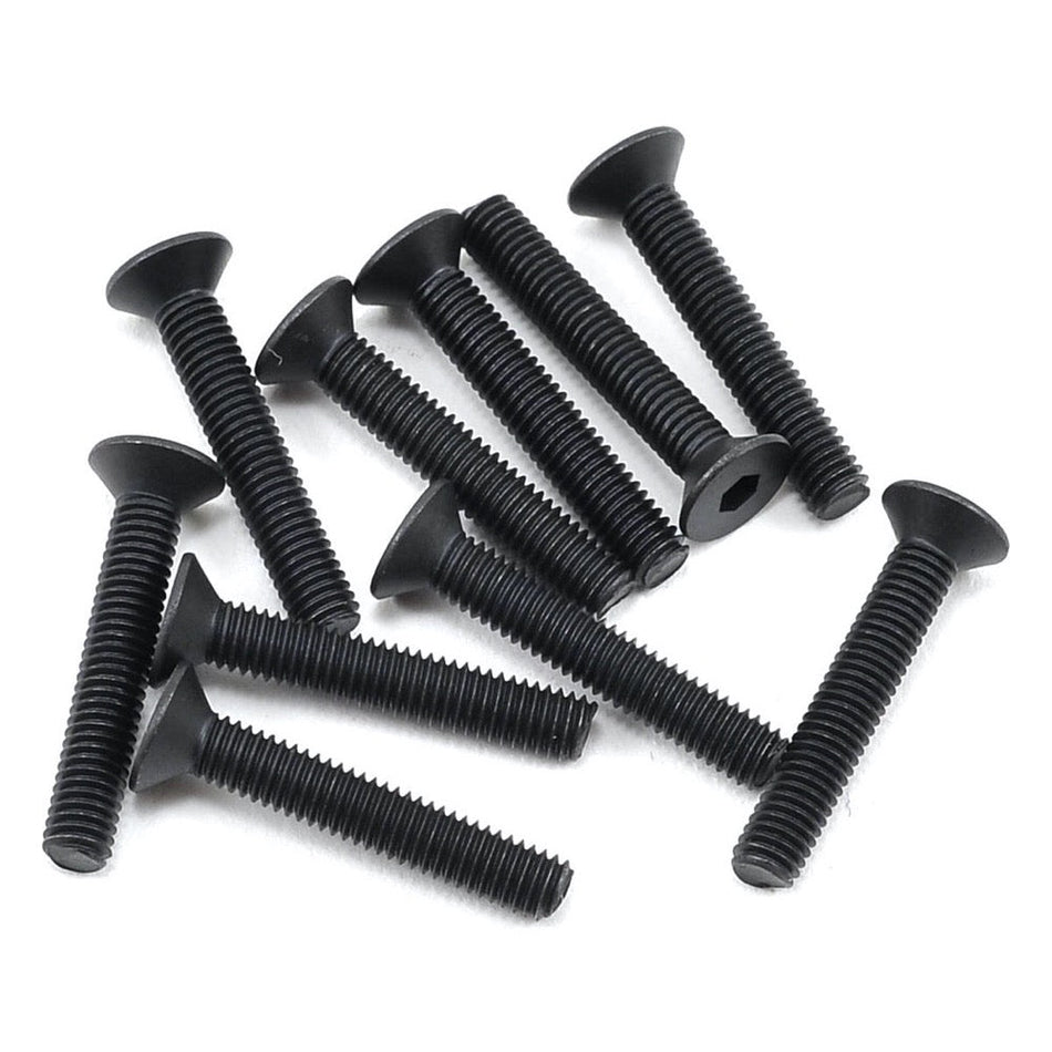 TLR TLR235005 Flat Head Screws M3 x 18mm 10pc 8X