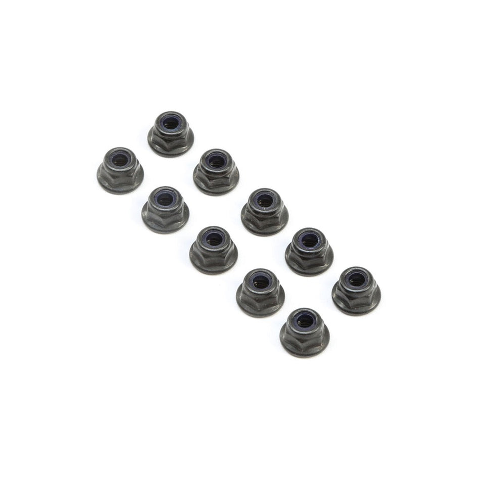 TLR TLR245017 M4 Flanged Lock Nuts 10pc 8X Elite