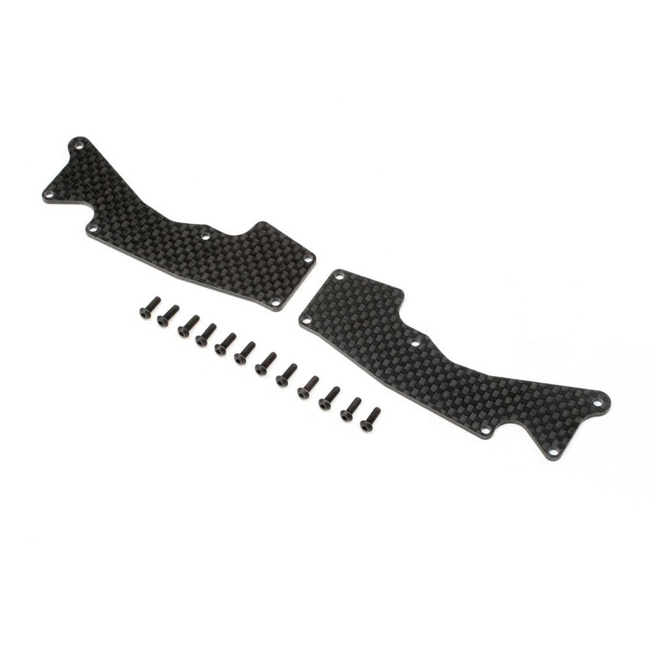 TLR TLR344047 Front Arm Inserts Carbon 8XT