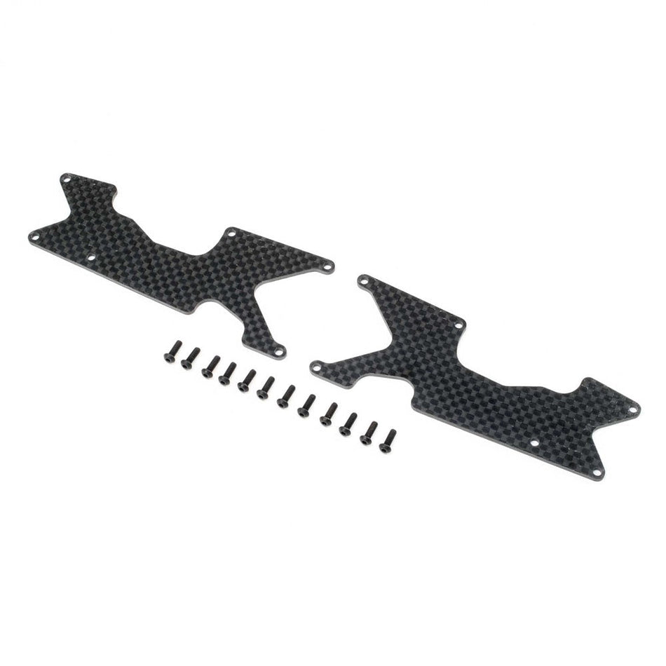 TLR TLR344048 Rear Arm Inserts Carbon 8XT