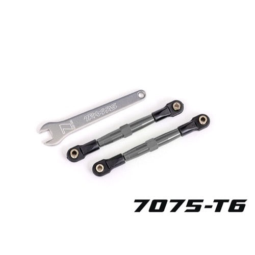 Traxxas 2445A Front Toe Links 7075-T6 Aluminium Charcoal Grey 2pc