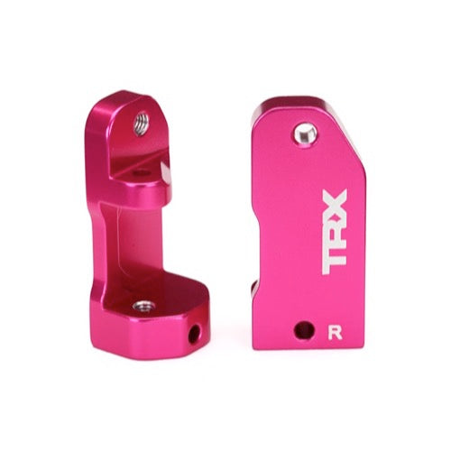 Traxxas 3632P Caster Blocks 30 Degree 6061-T6 Aluminium Left and Right Pink