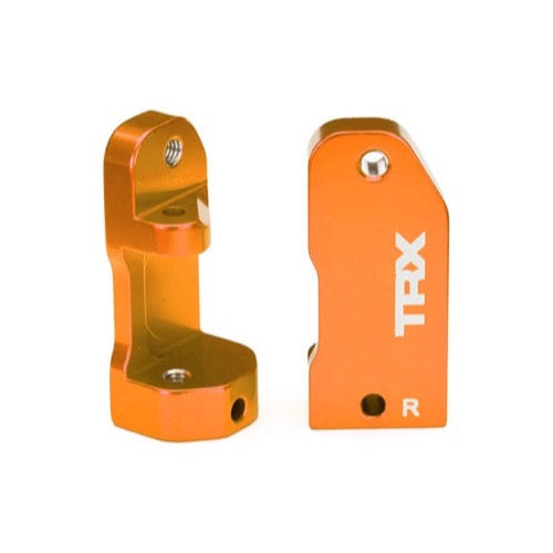 Traxxas 3632T Caster Blocks 30 Degree 6061-T6 Aluminium Left and Right Orange