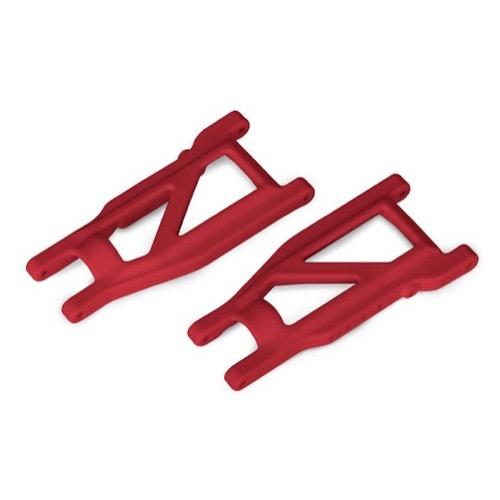 Traxxas 3655L 2WD Rustler Stampede Slash and Hoss HD Suspension Arms 2WD Rear or Front and Rear 4x4 2pc Red
