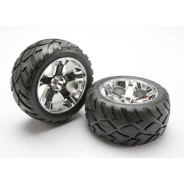 Traxxas 5576R Tyres and Wheels Assembled Rear