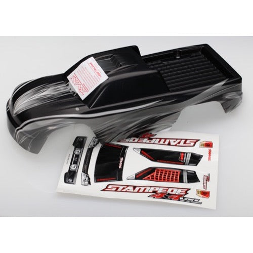 Traxxas 6711X Stampede 4X4 VXL ProGraphix Body with Decal Sheet Clear