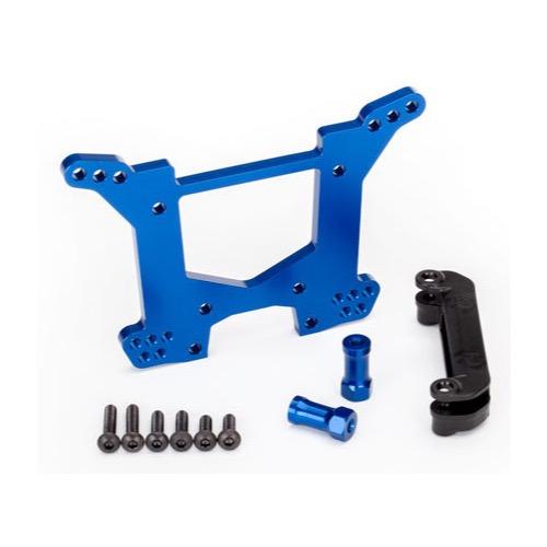 Traxxas 6738X Shock Tower Rear 7075-T6 Aluminium Blue-Anodized 1pc / Body Mount Bracket 1pc