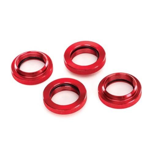 Traxxas 7767R Spring Retainer Adjust Red-Anod Aluminium