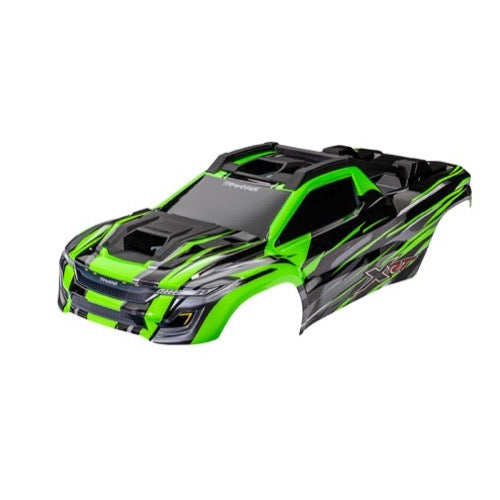 Traxxas 7812G XRT Asssembled Body Shell Painted with Decals Green