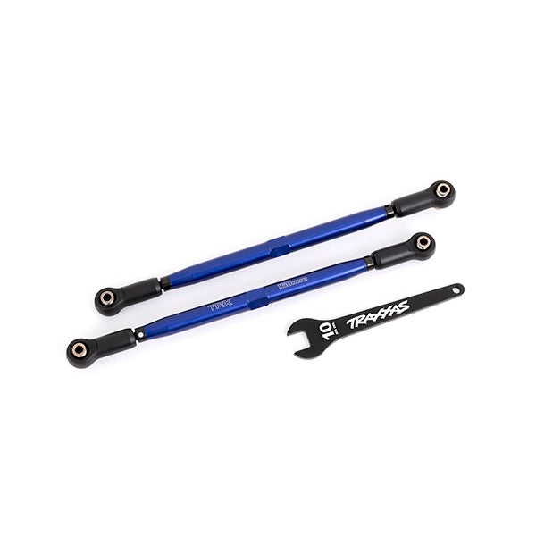 Traxxas 7897X Front Aluminium Toe Links 188mm Blue 2pc