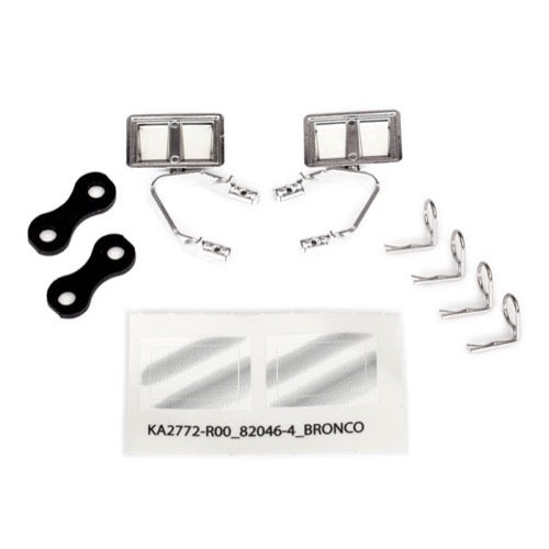 Traxxas 8073X Side Mirrors Left and Right Chrome Fits 8010