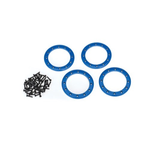 Traxxas 8168X Aluminium Beadlock Rings 2.2 inch Blue 4pc