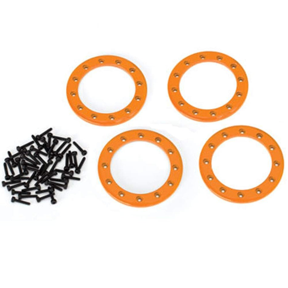 Traxxas 8169A Aluminium Beadlock Rings 1.9 inch Orange 4pc