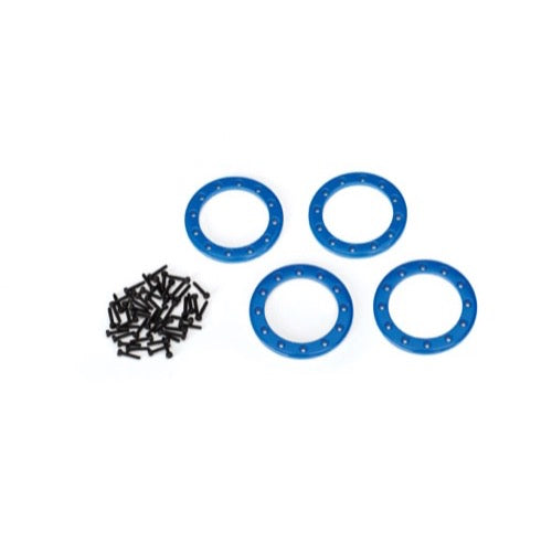 Traxxas 8169X Aluminium Beadlock Rings 1.9 inch Blue 4pc