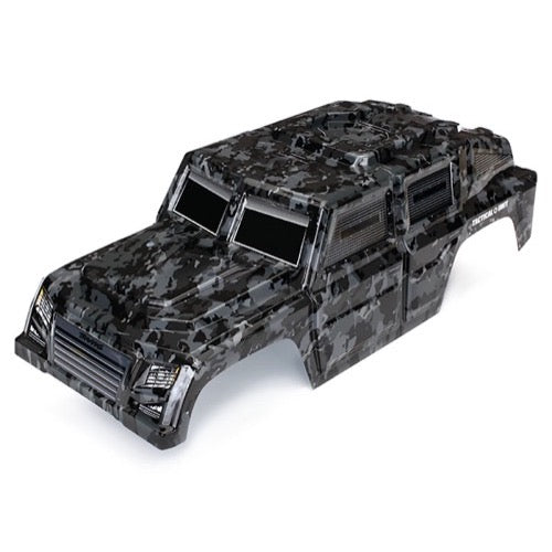 Traxxas 8211X Tactical Unit Painted Body with Decals Night Camo