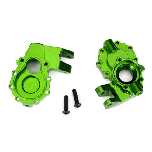 Traxxas 8252G 6061-T6 Aluminium Inner Front Portal Housings Green 2pc