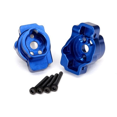 Traxxas 8256X 6061-T6 Aluminium Left and Right Rear Portal Drive Axle Mount Blue
